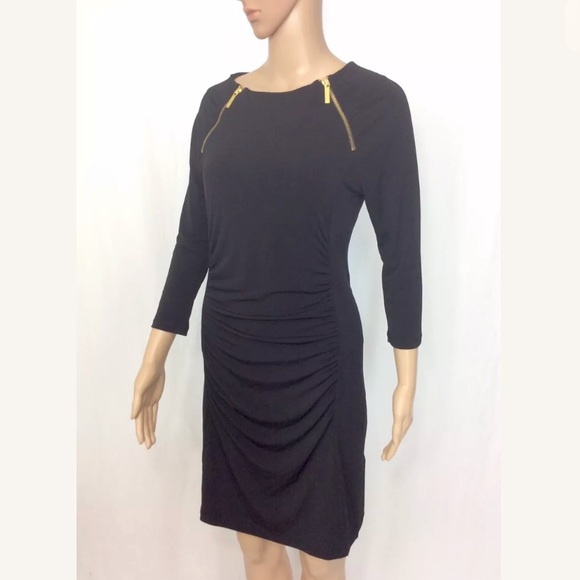 Nwt Michael Kors Gold Shoulder Zipper 